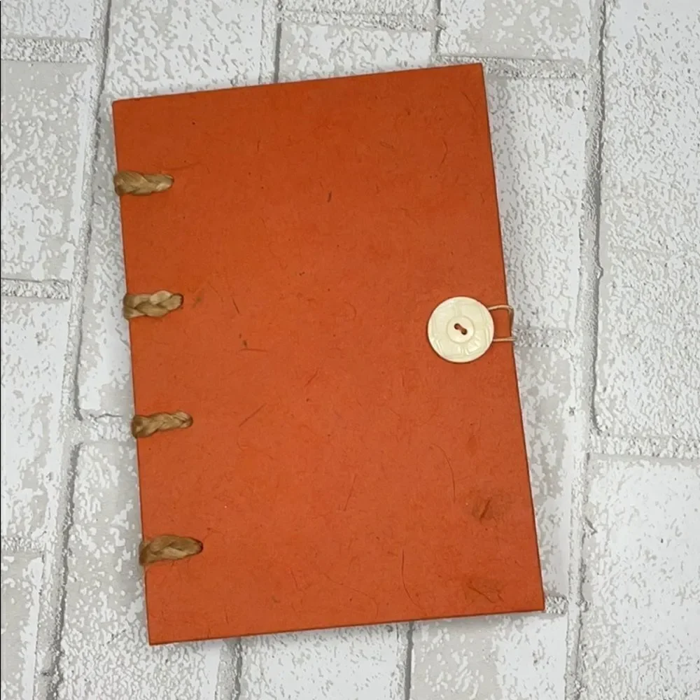 Papyrus Handmade Orange Unlined Notebook